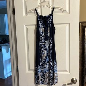 INC blue mini dress